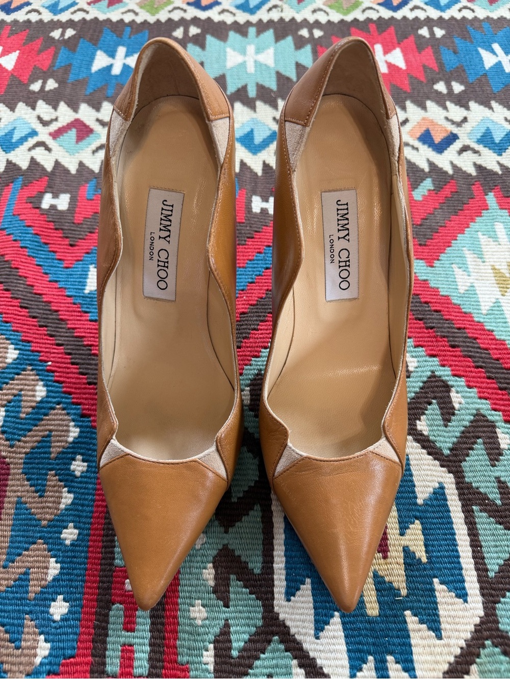 Jimmy Choo Tamika tan leather pumps - Picture 2 of 7
